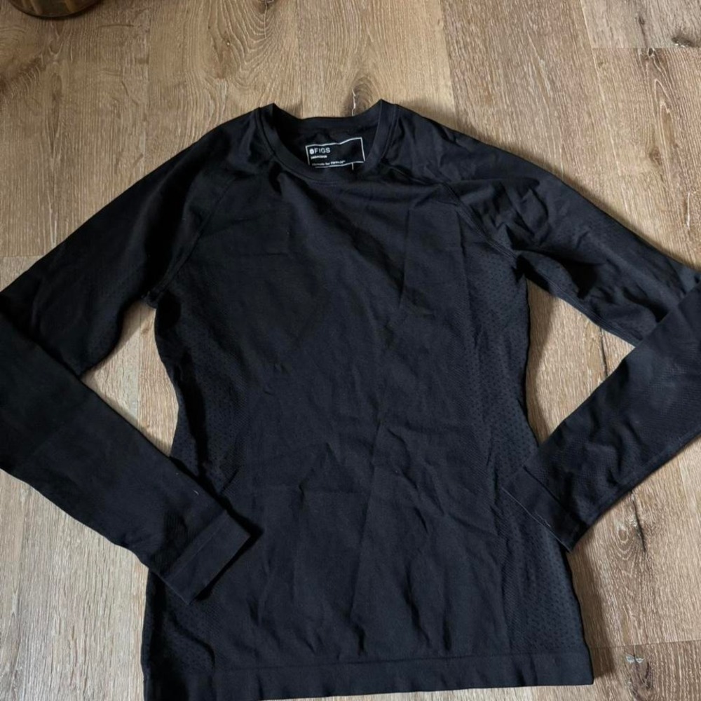 FIGS‎ Black Salta Seamless Longsleeve Size S